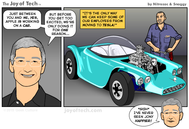 Apple is working  on a car, and here's why.