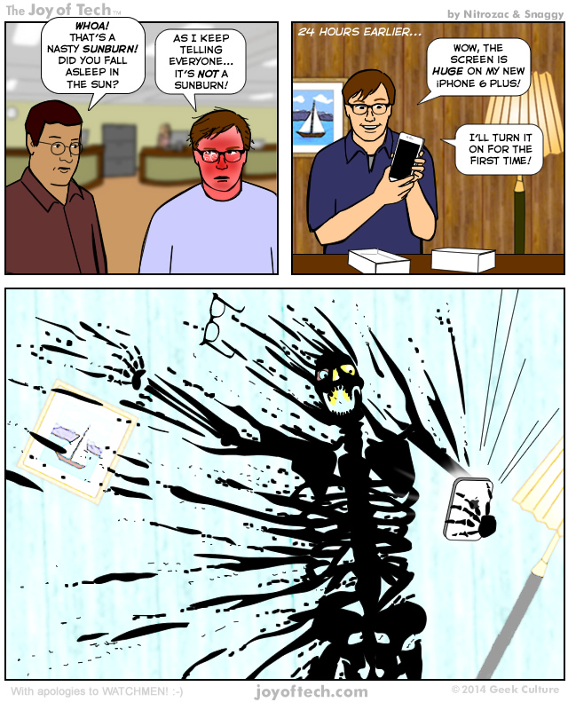 The Joy of Tech comic… Screen burn.